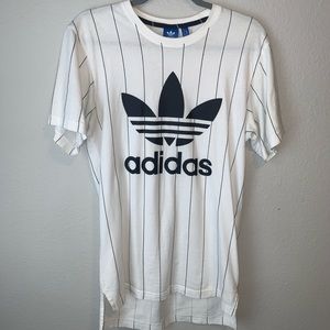 Adidas Oversized Pinstripe T Shirt